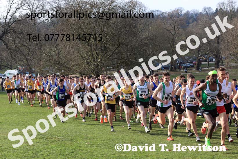 Senior Men, 2024 CAU Inter Counties Cross Country Champs., Wollaton Park, Nottingham. Photo: David T. Hewitson/Sports for All Pics